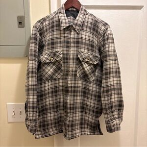 Vintage YUMA Plaid Zip up padded Shirt jacket size medium